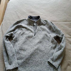 Eddie Bauer Gray Radiator 1/4 Zip Fleece Pullover